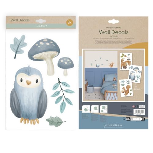 Little Dutch Wandsticker Set Forest Friends A4 (3x St.) | 30 x 21 von Little Dutch