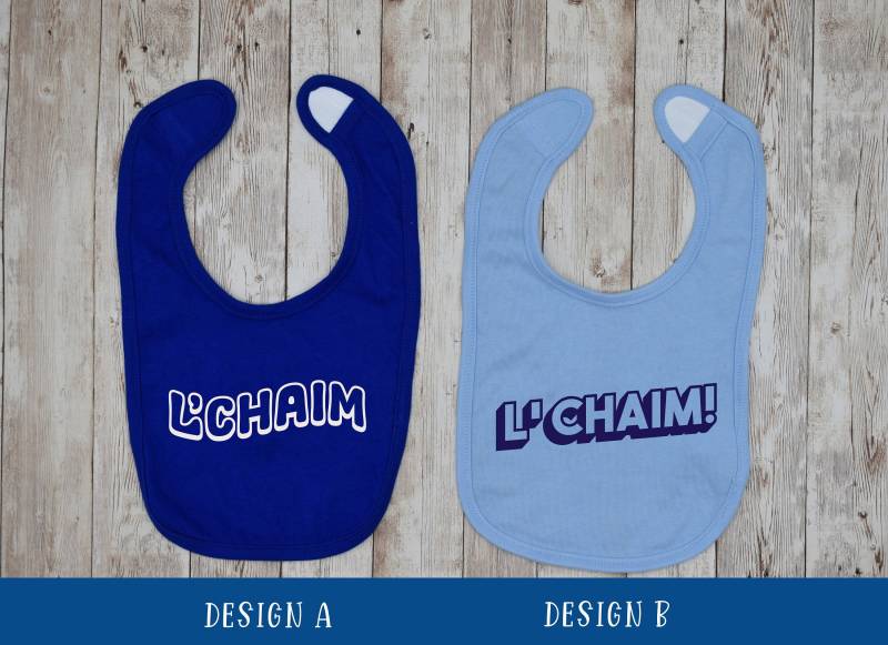 L'chaim Lätzchen - Baby Drool Handarbeit von LittleSnuggleShop