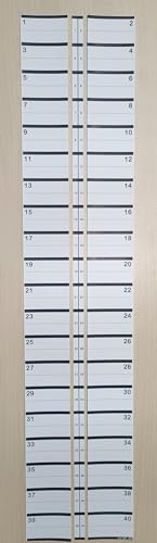 LV Sicherungskasten, Leitungsschutzschalter, Verzeichnis-Etiketten für alle Schalttafel/Lastzentren (2,5 cm Schutzschalterseite, 40 Stromkreise, 2 Stück) von Littversions