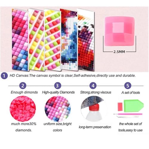 5D Abstrakter Baum Diamond Painting Kits,DIY Square 40x40cm Diamant Malerei Full Drill Set,Abstrakt Diamant Painting Bilder Cross Stickerei Diamant Arts Craft für Home Wand Dekoration von Lituor