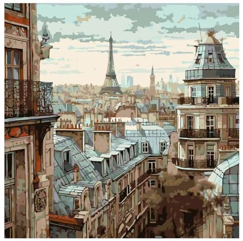 Lituor Vintage-Stadt -Malen nach Zahlen für Erwachsene,DIY Handgemalt Ölgemälde-Set auf Leinwand mit Pinseln und Acrylpigment für Kinder Anfänger Kunst für Heimdekoration Geschenk mit Rahmen,60x60cm Lituor Vintage-Stadt -Malen nach Zahlen für Erwachsene,DIY Handgemalt Ölgemälde-Set auf Leinwand mit Pinseln und Acrylpigment für Kinder Anfänger Kunst für Heimdekoration Geschenk mit Rahmen,60x60cm von Lituor