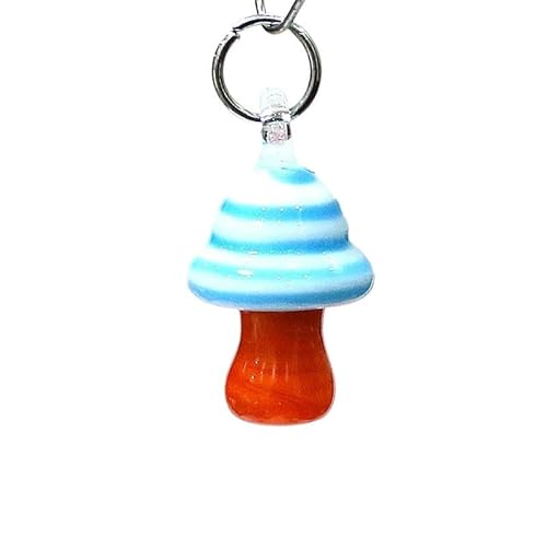 LiuliuBull Süßer Mini-Pilz-Charm-Anhänger – Glasperlen-Ornament for selbstgemachten Schmuck, Ohrringe, Halsketten, Armbänder, Schlüsselanhänger(G271) von LiuliuBull