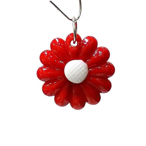 LiuliuBull Wunderschöner Gänseblümchen-Charm-Anhänger – Mini-Sonnenblumen-Glasperle for die Herstellung von DIY-Schmuck, Halsketten und Armbändern.(G308) von LiuliuBull