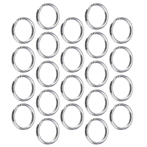 Jewellery Making, 100 Pack kleine Schlüsselring versilberte runde Metall geteilte Ringe für Home Keys Organization und Handwerk machen 6 mm von Liummrcy