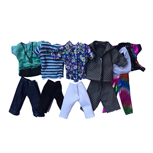 Liummrcy Boy Doll Kleidung Doll Spielzeug -Outfit Sommer -Sport -Shirts Shorts für 32 cm Puppe zufällige Style 5Set, Spielzeug. von Liummrcy