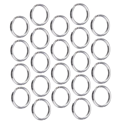 Liummrcy Eröffnungsringe, 100pcs 6mm Geteilte Ringe Schmuckfunde Schmuckanschlussringe für DIY, Silberne Splitringe Kleiner Schlüsselring, versilberte Splitringe, Sprungring, Schmuckhersteller. von Liummrcy