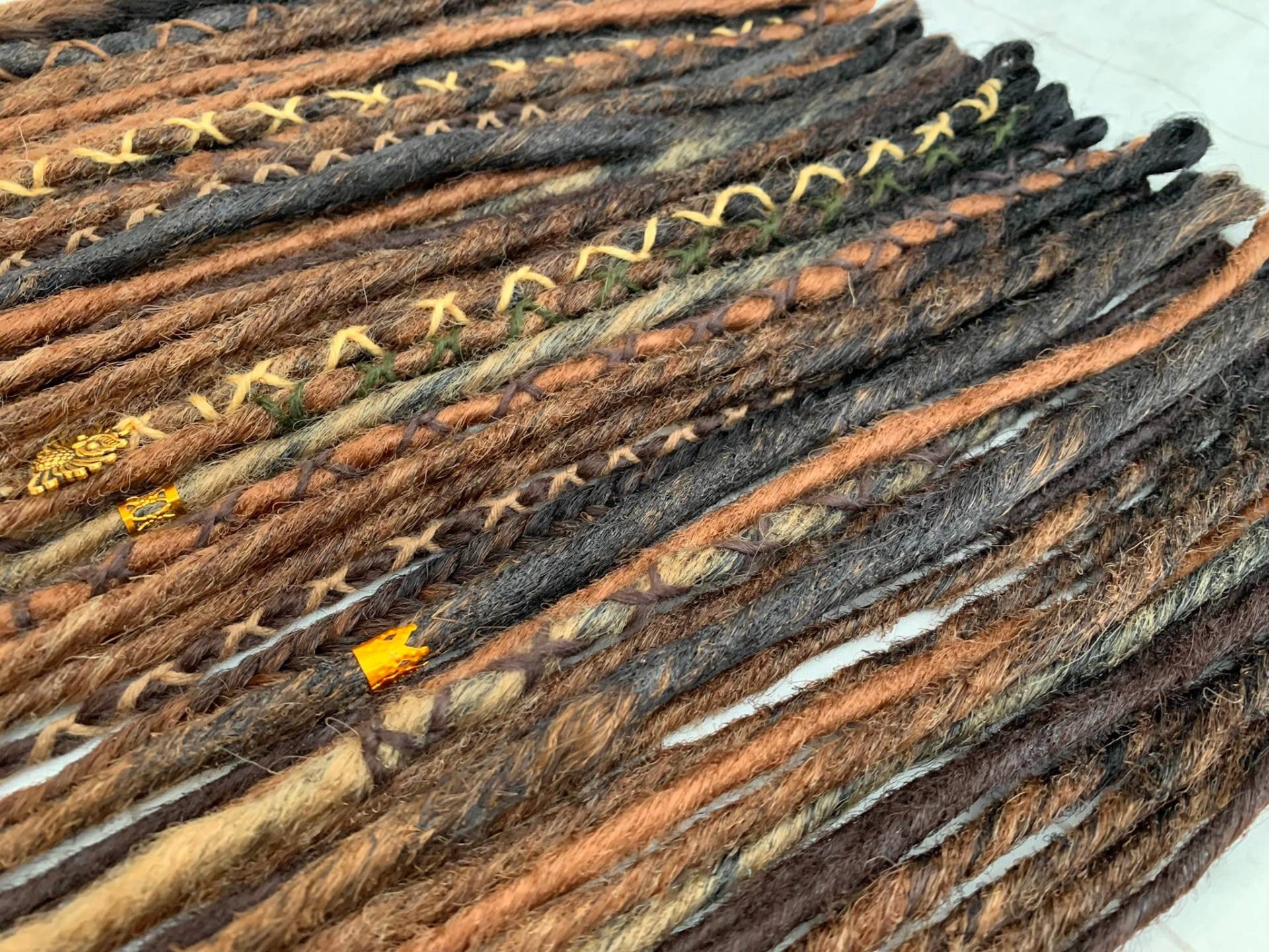 Natural Harmony | Se Or De Smooth Dreadlocks Extensions Synthetic Dreads Partial Full Sets Brown Blond Lightblond Darkbrown Copper von LivanaDreadart