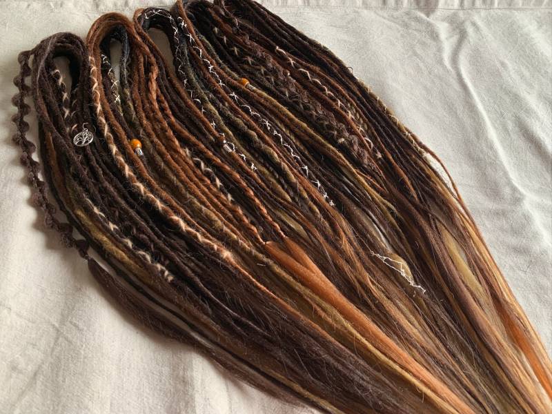 Proud Ginger Dark Edition | Se Or De Dreadlocks Extensions Synthetic Dreads Ginger Copper Darkcopper Brown von LivanaDreadart