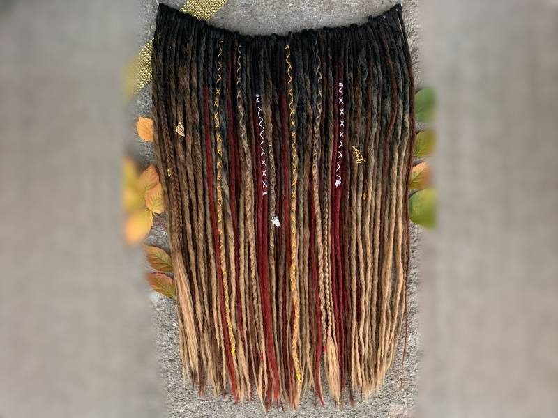 Spirit Animal | Se Or De Smooth Dreadlocks Extensions Synthetic Dreads Partial Full Sets Black Blonde Copper Burgundy Wine Brown Gold von LivanaDreadart