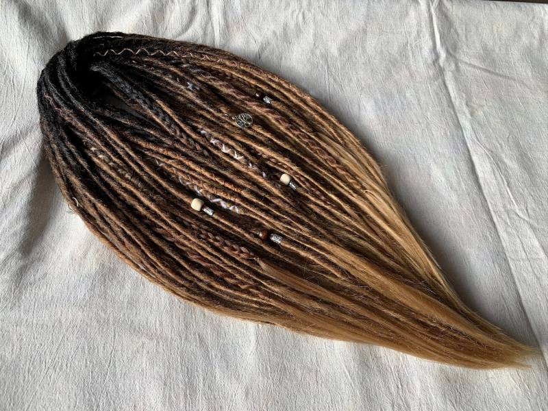 True Natural | Custom Made Dreadlocks Extensions Synthetic Dreads Partial Or Full Sets Black Brown Blonde Ombre von LivanaDreadart