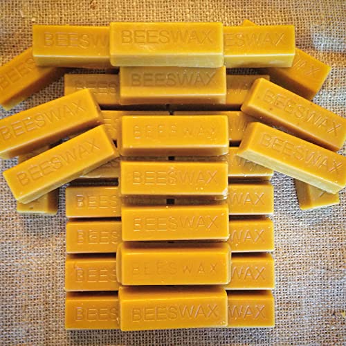 16 Pure Beeswax blocks - 100% pure and natural beeswax by LiveMoor von LiveMoor