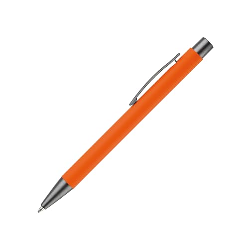 10x Kugelschreiber / aus Metall / mit Soft-Touch / Farbe: orange von Livepac-Office