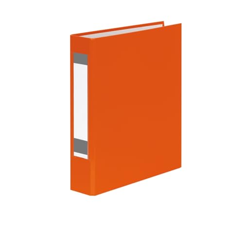 10x Ringbuch mit Rückenschild / DIN A5 / 2-Ringmechanik / Farbe: orange von Livepac-Office