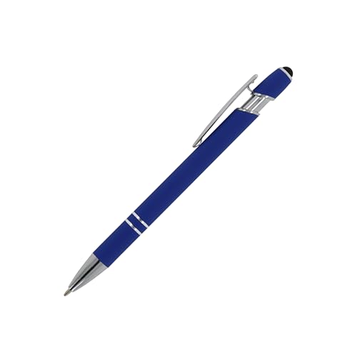 Livepac-Office 10x Touchpen Kugelschreiber/aus Metall/Soft-Touch/Farbe: blau von Livepac-Office