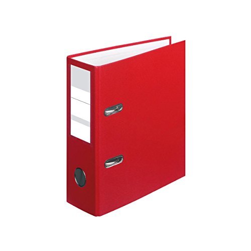 Ordner / DIN A5 / 80mm breit / Farbe: rot von Livepac-Office