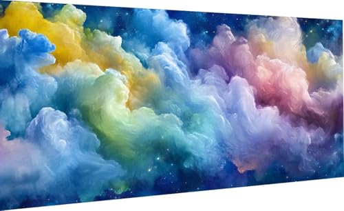 Diamond Painting Abstrakt, Diamond Painting Erwachsene Wolken Diamant Painting Zubehör, Diamant Malerei Cross Stitch Stickerei Kunsthandwerk Set für Wohnzimmer Dekoration Geschenke 30x60cm LX-304 von Lixfagng