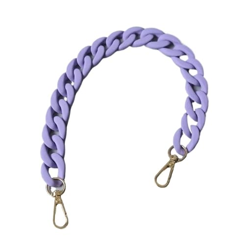 Lizhuzhuzs28 Tragegurt Schultergurt 40 cm Damen-Taschenriemen, Ersatz, breite Taschenkette, fortschrittliches Kettenzubehör, modisches Taschenzubehör Tasche Kettenriemen/Ersatzriemen(Purple) von Lizhuzhuzs28