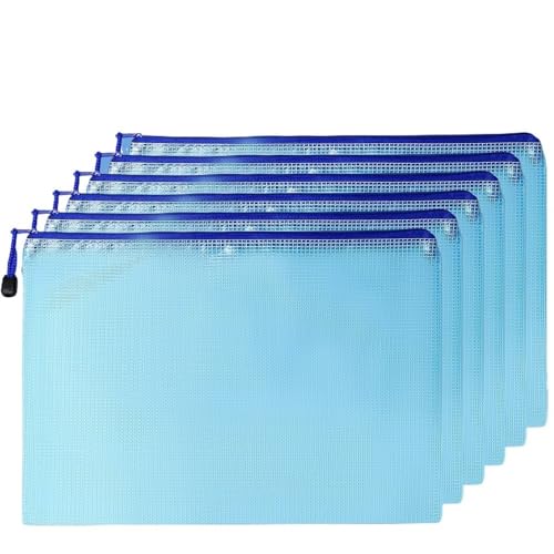 klemmbrettmappe Organizer-Ordner, PVC-Beutel, Papieraufbewahrung, Büro-Organisatoren, Dokument, Schreibwaren, Aufbewahrungsordner, Dateiordner, Reißverschluss-Datei Klemmbrett-Mappe(Blue) von Lizhuzhuzs28