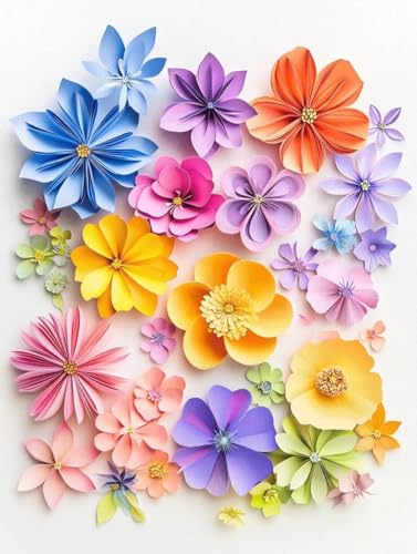 Diamond Painting Erwachsene Flowers 5D Diamant Painting Bilder DIY Full Voller Diamant Malerei Stickerei Set, Diamond Art painting Daiments Painting Erwachsene für Zuhause Wanddeko 50x70cm 4-175 von Ljpsse