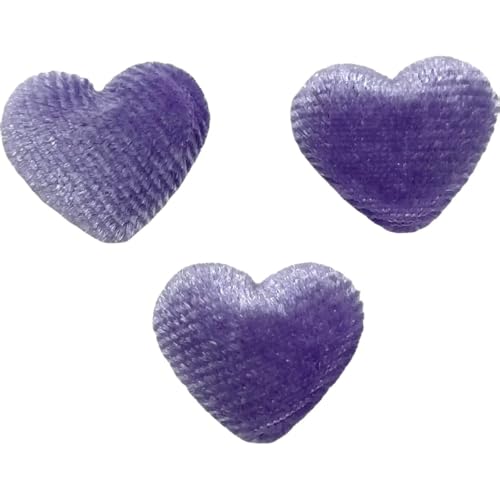 Lmlliang Knöpfe in Herzform mit flacher Rückseite, hellviolett, Samtstoff, Stoffbezug, 15 x 17 mm, 50 Stück Lmlliang Knöpfe in Herzform mit flacher Rückseite, hellviolett, Samtstoff, Stoffbezug, 15 x 17 mm, 50 Stück von Lmlliang