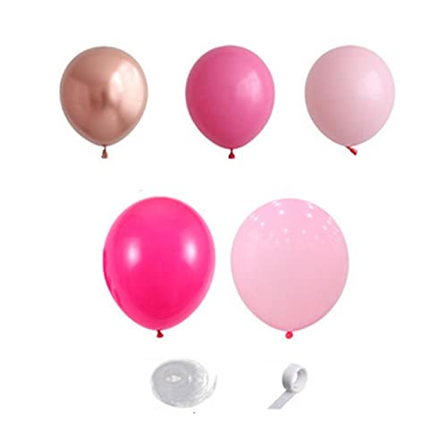 Lmzzdld 121 StüCk Latex Ballon Bogen für Hochzeit Geburtstag und Valentinstag Hintergrund Ballon im Urlaub Abendessen Tisch Dekoration von Lmzzdld