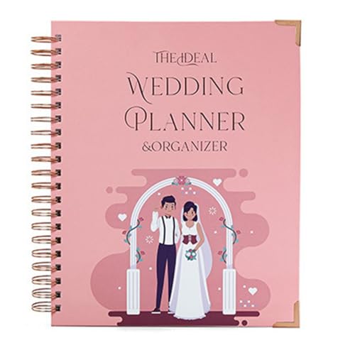 Lnfxkvva Hochzeitsplaner für Braut – Planungsbuch und Organizer, Brautbinder mit Countdown-Kalender, Valentinstagsgeschenk, einfach zu bedienen von Lnfxkvva