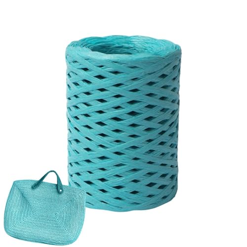 Bast Band Naturbast Papierband, Bastgarn Zum Häkeln, Raffiabast Papierband Bast Band Packschnur Für Bastelarbeiten, Bast Raffia Papier Packschnur Für Geschenkverpackung, Weben, Dekoration von Lnhgh