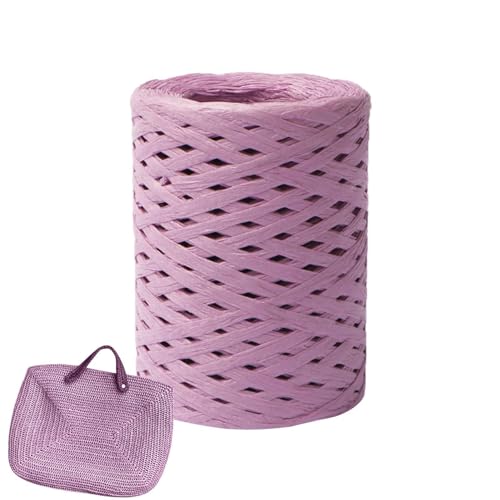 Bast Band Naturbast Papierband, Bastgarn Zum Häkeln, Raffiabast Papierband Bast Band Packschnur Für Bastelarbeiten, Bast Raffia Papier Packschnur Für Geschenkverpackung, Weben, Dekoration von Lnhgh