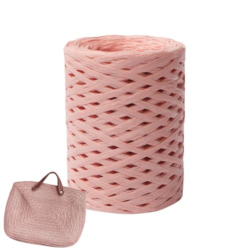 Bast Band Naturbast Papierband, Bastgarn Zum Häkeln, Raffiabast Papierband Bast Band Packschnur Für Bastelarbeiten, Bast Raffia Papier Packschnur Für Geschenkverpackung, Weben, Dekoration von Lnhgh