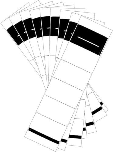 50 Stück Ordner Etiketten Selbstklebend Schmal Ordnerrücken Aufkleber Weiß Ordner Rückenschilder Selbstklebend 3.6 * 19cm für 5 cm Schmale Ordner von Lnjya