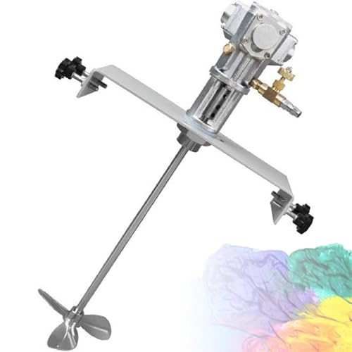 Lnlscle Pneumatischer 5-Gallonen-Farbmischer - Hochleistungsrührwerk mit Edelstahlklinge und Halterung, 1/8HP Industriemischer mit niedriger Drehzahl für Dicke Farben, Epoxidharz von Lnlscle