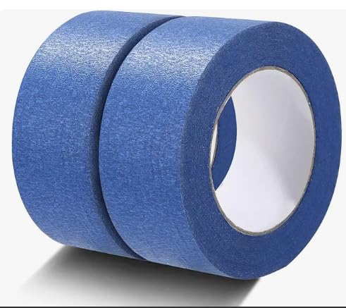 LoNinLoAn Malerkrepp Kreppband 2 Rolle Blau Malerband, Profi Abdeckband 48mm x 20m Malertape Klebeband Washi Tape Papiertape Selbstklebend für Malerarbeiten Renovierungen Handwerke von LoNinLoAn