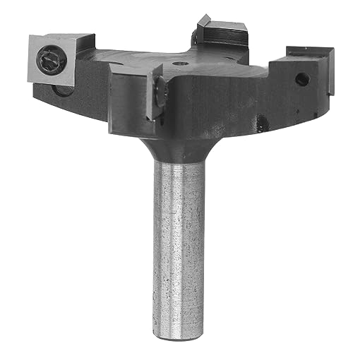 LOCADENCE CNC Spoilboard Oberflächenfräser, 4 Nuten, 1/2 Schaft, Hartstahlplatten Abflachungsfräser, Hobelfräser, Holzfräser für Automatische Oberfräsen von Locadence