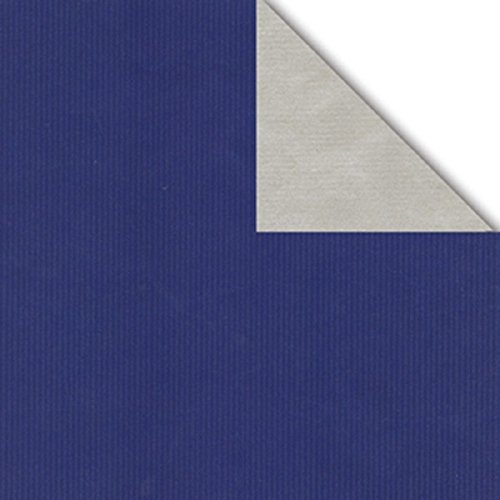 Geschenkpapier Bogen 70x100 cm blau/silber von LochnerVerpackung