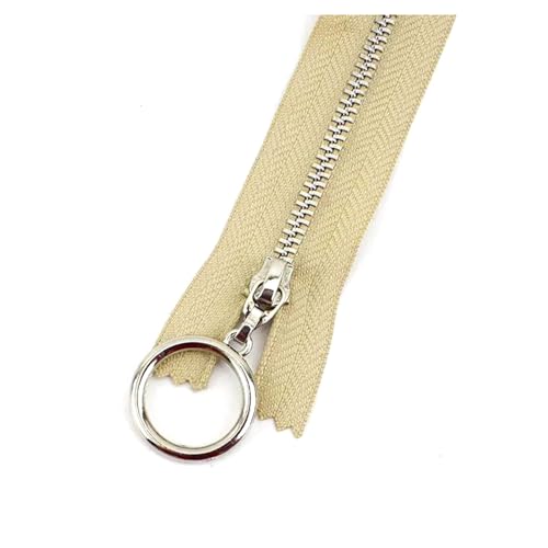 1pcs 3# Metall Reißverschlüsse zum Nähen Dekoration Reißverschlüsse, Khaki, Schließen Sie End-25cm von LoczEk