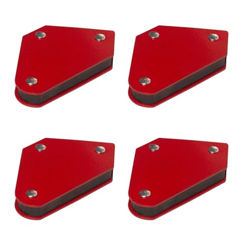 Lodoot Schweißmagnet-Halter-Set, mehrere Winkel, magnetische Schweißklemmen, Set für sichere Positionierung bei 45/90/135 Grad, Metall, Magnet, 4-teilig von Lodoot