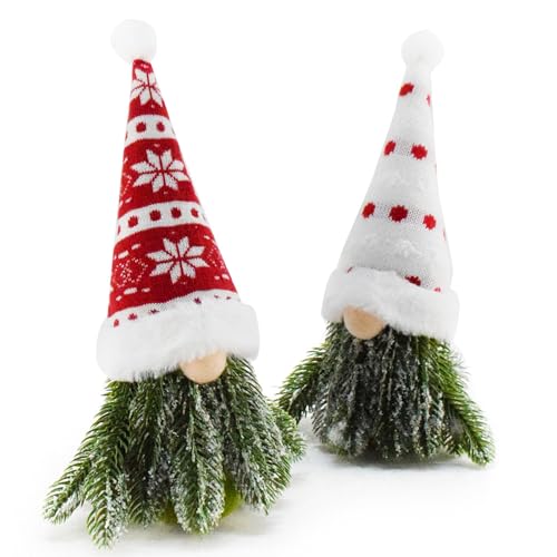 Lodoot Weihnachtswichtel, Puppenfiguren, Heimdekoration, handgefertigt, Zwerg, Polyester, für Büro, Party, 2 Stück von Lodoot