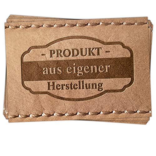 Logbuch-Verlag 25 Etiketten Aufkleber Produkt aus eigener Herstellung Text Geschenkaufkleber Paketaufkleber Kunden für Versandkartons 7 x 5 cm von Logbuch-Verlag