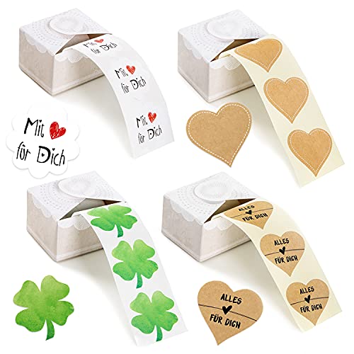 Logbuch-Verlag 800 Sticker Etiketten auf Rolle Silvester Weihnachten alle Feste Geschenkaufkleber Rollenetiketten 4 x 200 Stück Logbuch-Verlag 800 Sticker Etiketten auf Rolle Silvester Weihnachten alle Feste Geschenkaufkleber Rollenetiketten 4 x 200 Stück von Logbuch-Verlag