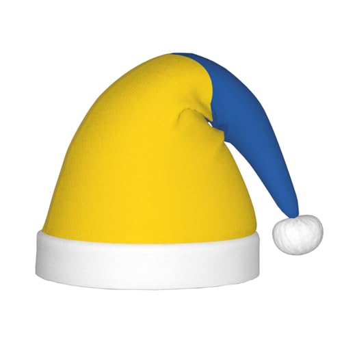 Logdgnk Flagge der Ukraine, Weihnachtsaccessoire für den Außenbereich, Unisex, Weihnachtsmannmützen zum Basteln, Partys und Weihnachtsmannmützen von Logdgnk