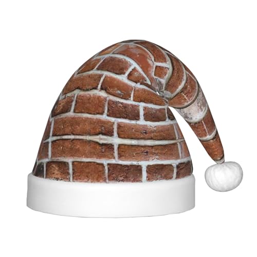 Logdgnk Old Brick Wall Print Outdoor Xmas Accessory For Unisex Santa Hats For Crafts,Parties And Santa Beanie von Logdgnk