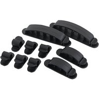 10 LogiLink Kabelclips schwarz von Logilink