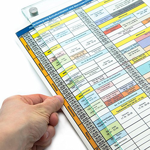 Logistic Sign System Wechselrahmen, schnelles austauschen von Informationen in DIN A5 Hochformat, Rahmenloses Sicherheitsglas mit Edelstahlhaltern, für Praxis, Büro (SICHERHEITSGLAS, DIN A5 hoch) von Logistic Sign System