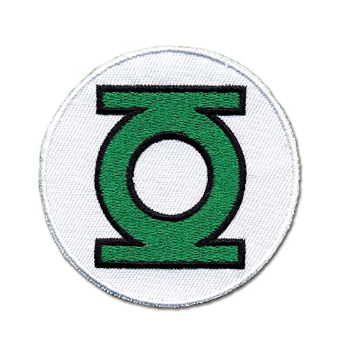 Logoshirt®️ DC I Green Lantern I Logo I Patch I Aufnäher I zum Aufbügeln I Bügelflicken I Applikation Kleidung I 7x7 cm I bestickt I gruen I Lizenziertes Originaldesign von Logoshirt