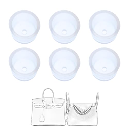 LokChuiDor Handtasche Füße Silikon Transparent Protektor, kompatibel mit Birkin 25,30,35/Lindy 26,30. Kratzfeste, Abriebfeste, passgenaue Geldbörsenbeschläge von LokChuiDor