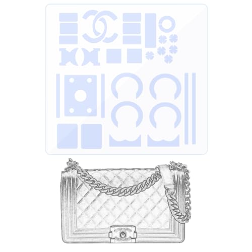 LokChuiDor Hardware-Schutzfolie, kompatibel mit Chanel Boy Bag Le Boy (mittel/klein), Geldbörsen-Hardware-Aufkleber, transparent, kratzfest, klar von LokChuiDor