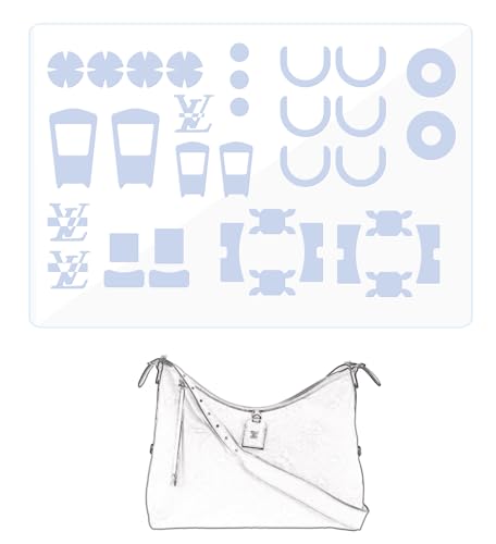 LokChuiDor Hardware Schutzfolie, kompatibel mit LV Carryall PM/MM Geldbörse Hardware Aufkleber Transparent, Anti-Kratzer, Klar von LokChuiDor