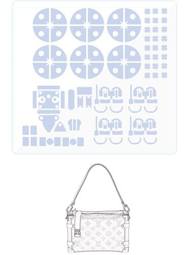 LokChuiDor Hardware Schutzfolie, kompatibel mit LV Side Trunk PM/MM Geldbörse Hardware Aufkleber Transparent, Anti-Kratzer, Klar von LokChuiDor