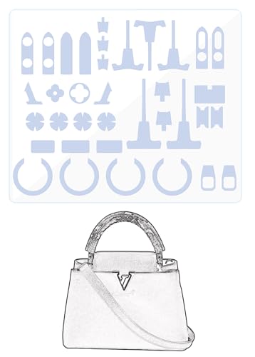 LokChuiDor Hardware Schutzfolie Kompatibel mit LV Capucines BB Geldbörse Hardware Aufkleber Transparent Anti-Kratzer Klar von LokChuiDor