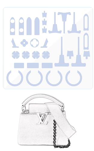 LokChuiDor Hardware Schutzfolie Kompatibel mit LV Capucines Mini Geldbörse Hardware Aufkleber Transparent Anti-Kratzer Klar von LokChuiDor